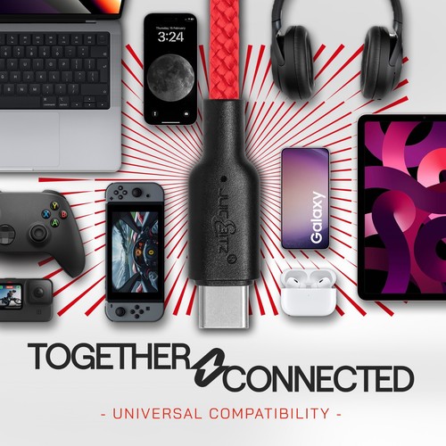 JuicEBitz® 5A Typ C USB Heavy Duty Ultraszybka ładowarka Kabel synchronizacyjny - uniwersalny - Zdjęcie 68 z 150