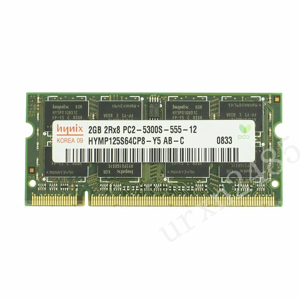 4GB 2x 2GB DDR2 667MHz PC2-5300S 200Pin CL5 SODIMM Laptop Memory SDRAM Hynix BT - Image 2 of 4