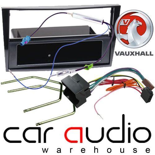 Vauxhall Corsa D 2005 Piano Black Car Stereo Single Din Fascia Full 