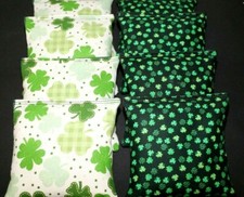 St Patrick Cornhole Bean Bags 8 ACA Regulation Bags Lucky Irish PARTY GAME 