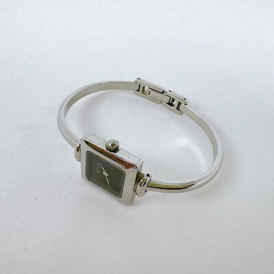 GUCCI 1900L Watch Square Quartz Womens Black Silver | eBay