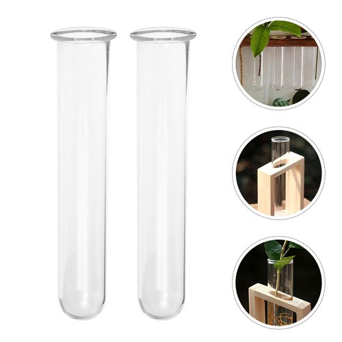 4Pcs Glass Test Tube Propagation Planter Clear Propagation Tube Terrarium Tube - 第 2/12 張圖片