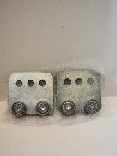 2Pcs 4 Wheel Trolley Assembly Rollers Four Bearing Trolley Assembly 1-5/8 NEW 
