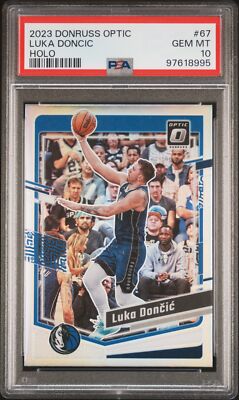 NBA カード Donruss Optic Luka Doncic PSA10 2023 Panini Donruss Optic #67 Luka Doncic Holo PSA 10 | eBay