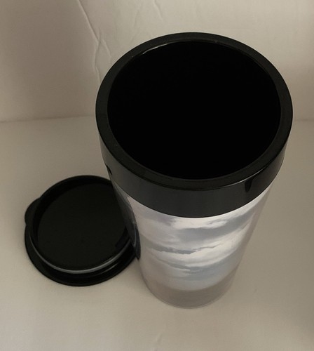 John Wayne THE DUKE Plastic DRINK TUMBLER WITH LID 2pc Western Movie Actor - 第 2/2 張圖片