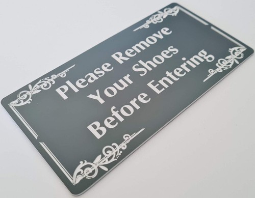 Please Remove Your Shoes Before Entering Sign Plaque Take Off No House Rules - Picture 68 of 183