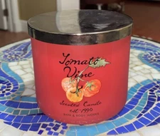 Bath Body Works Tomato Vine 3 Wick Candle 14.5 oz