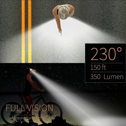Neu LED Sensor Stirnlampe Scheinwerfer Kopflampe USB Wiederaufladbar Wasserdicht - Bild 7 von 11