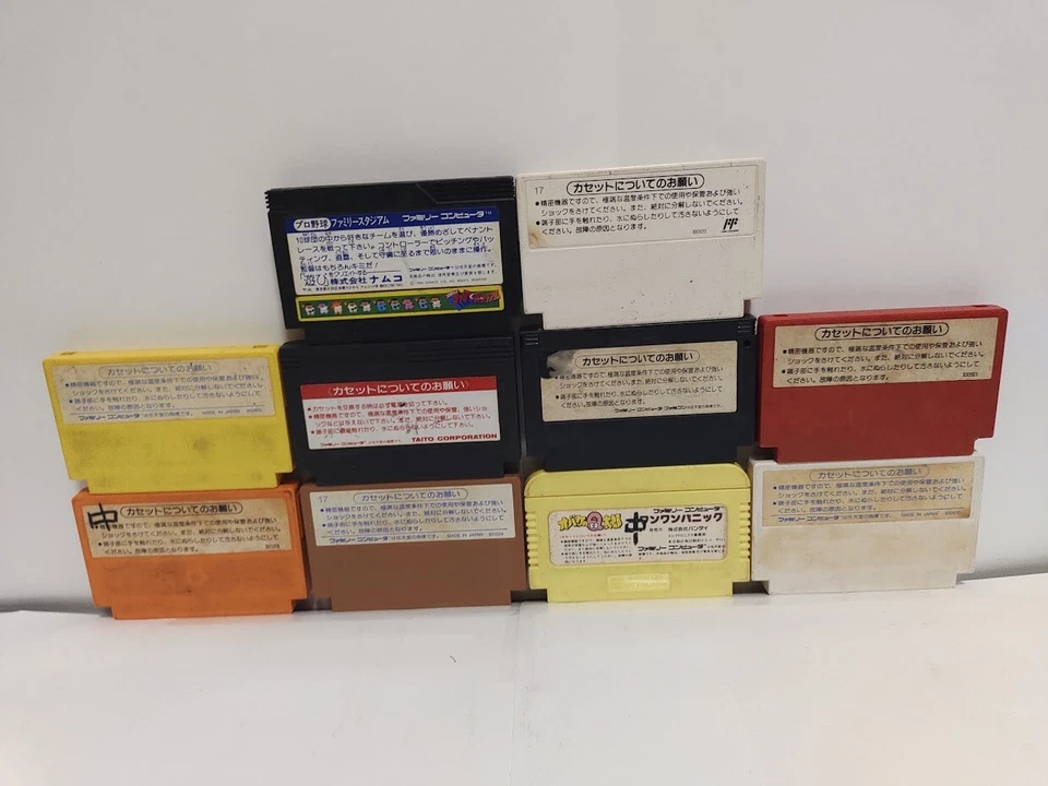 Nintendo Family Computer NES Lot of 10 Retro Game Confirmed Operation Japan #009 - Image 2 of 4