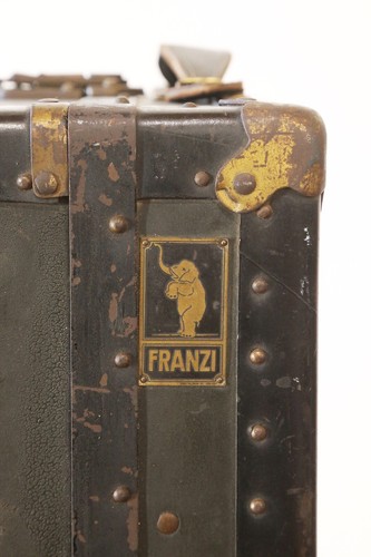 Franzi Milano 1864 Travel Trunk Antique Luxury Green Leather - Picture 7 of 24