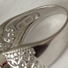 Vintage Inspired Amethyst Sterling Silver Size 7.75 Ring 5.8g — photo 5
