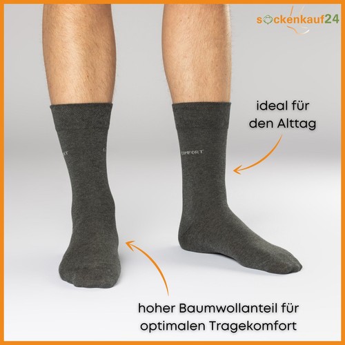 Calcetines diabéticos Comfort sin goma 5-10 pares algodón sin costuras hombre mujer - Imagen 29 de 47