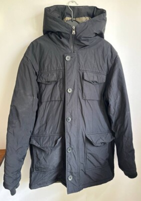 LTB Industry Daunenjacke Winterjacke mit Kapuze Herren, Schwarz, Große L