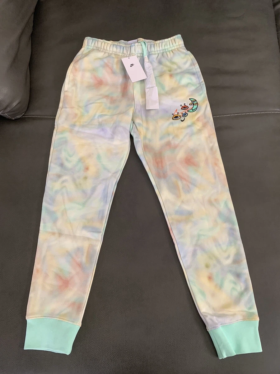 NWT Nike Joggers Mens Sportswear Club Fleece Tie Dye sweatpants mint green  small