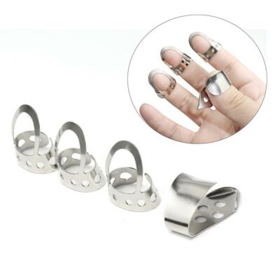 4 Stück Alaska Plektren verstellbar Finger Plektren Plektren