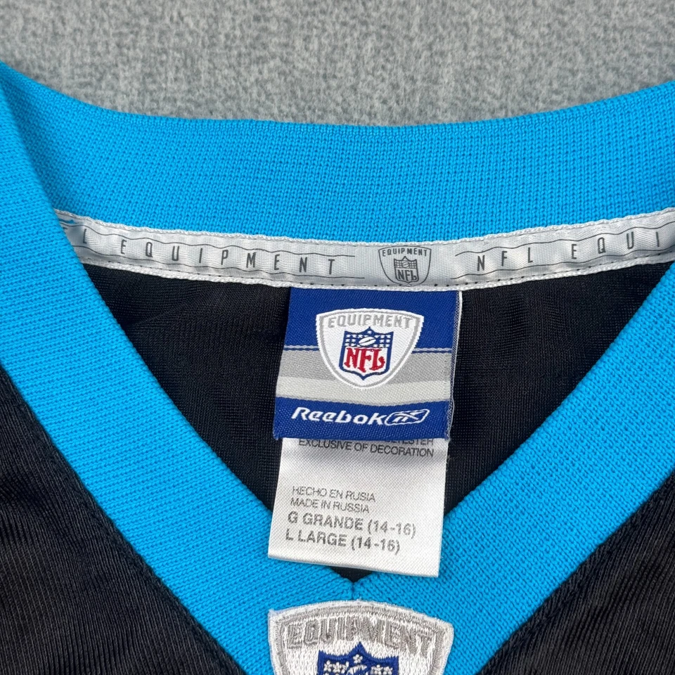 Camiseta Vintage Carolina Panthers Youth Grande 14-16 Stephen Davis Reebok NFL - Imagem 3 de 4