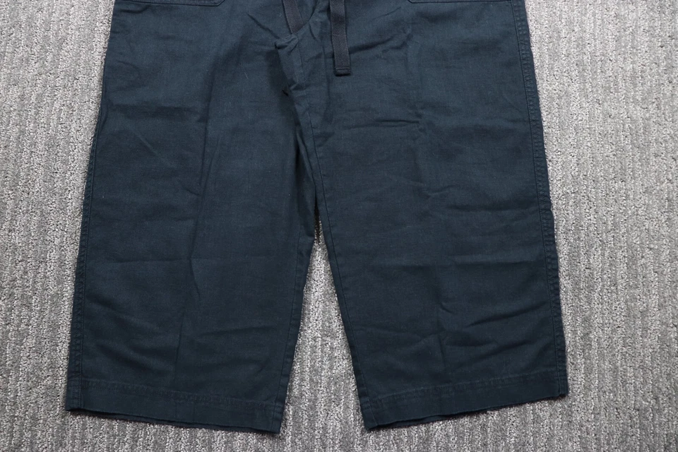 Faded Glory Vintage Linen Blend Capri Pants Belted Straight Leg Women's 18 - Image 2 of 4