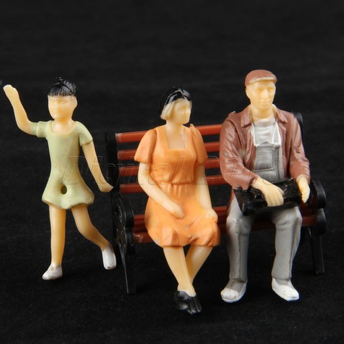 10 piezas Coloridas Figuras Modelo Pintadas Construcción Tren Paisaje Diseño Escala 1:25 - Imagen 4 de 10