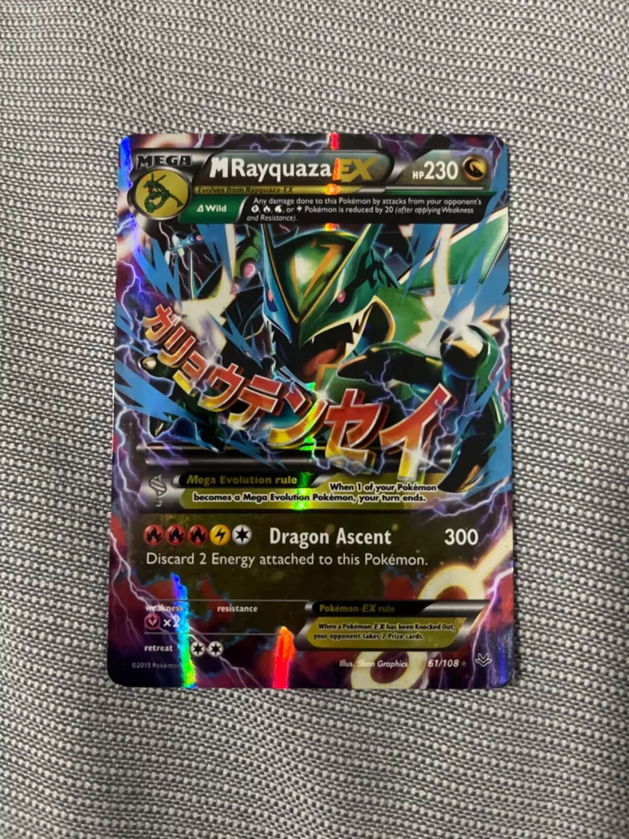 Pokemon - Mega-Rayquaza-EX (61/108) - XY Roaring Skies - Holo