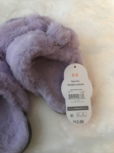 Zapatillas de piel sintética Little Gitls 2 3 púrpura difuso - Imagen 6 de 6