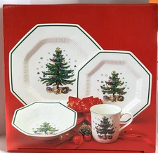Nikko Christmastime Christmas 4 Piece Place Setting Brand New In box