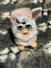NOT TESTED Vintage 1998 FURBY Grey White Church Mouse Furby 1st gen