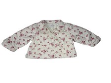 Jacadi Paris 18M Girls Insulated Jacket Floral White Pink Spring Cottagecore