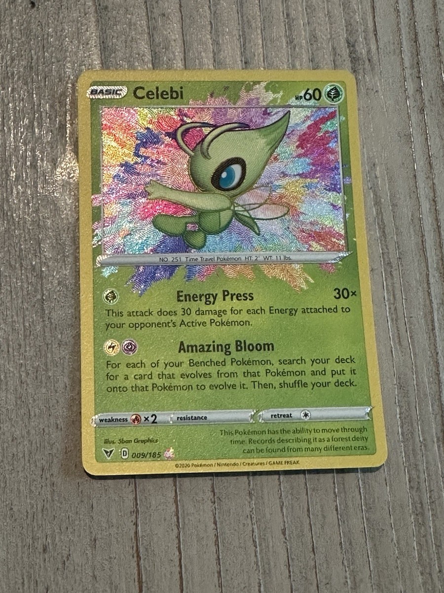 celebi pokemon card amazing rare Celebi Amazing Rare 009/185 Farbenschock – PokeDirris