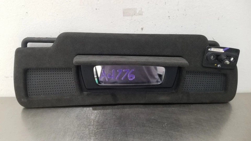 11 MERCEDES BENZ SLS AMG C197 SUN VISOR LEFT DRIVER BLACK ALCANTARA - Image 2 of 4