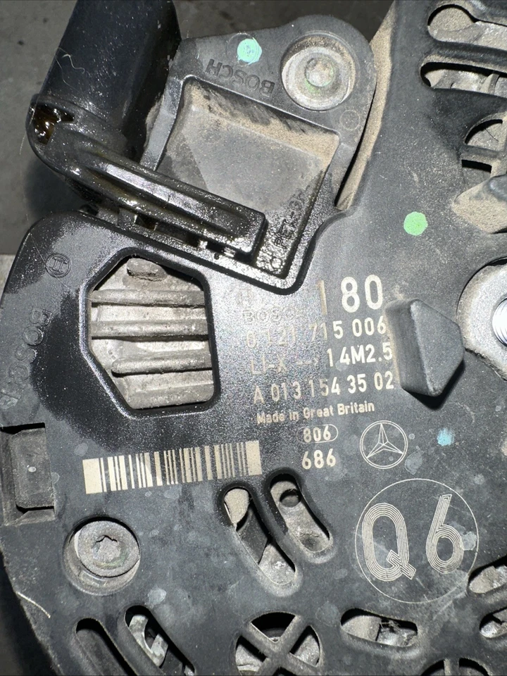 06-12 Mercedes X164 GL450 ML550 180 Amp Alternator Generator 0131543502 OEM - Image 3 of 4