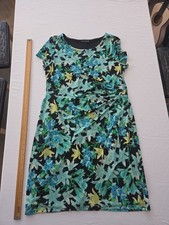 Ladies Shift Dress David Emanuel Size 18 Multicoloured Short Sleeve 33026