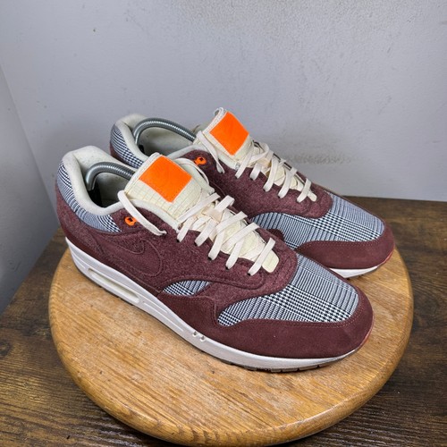 Nike Air Max 1 Bronze Eclipse Houndstooth Mens Sneakers CT1207-200 Size 12.5