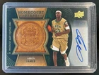 2014-15 Upper Deck Lettermen LeBron James Homecourt Stars Auto Floor Relic HS-JA