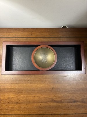Bombay Company men's valet tray jewelry and change holder Wood&Leather
