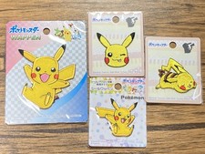 Pocket Monsters Official Seal/ Iron On Patches Pikachu Set Pokemon JAPAN LIMIT