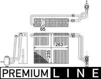 Mahle AE 107 000P Verdampfer, Klimaanlage FüR MERCEDES-BENZ