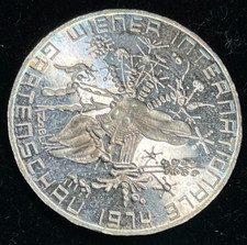 1974 Austria 50 Schillings Silver Coin Excellent Condition