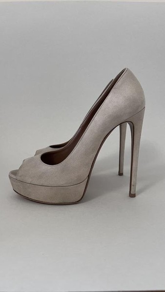 Women Alaïa Heels Beige Suede 38