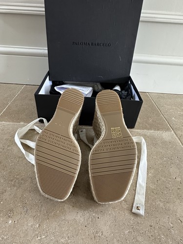 Bellissime zeppe espadrillas bianche Paloma Barcelo taglia 39 UK6 pelle - Foto 2 di 13