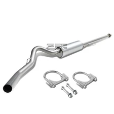 Fit 11-14 Ford F150 3.7L 5.0L 3"OD Exhaust Cat-Back System Kit Aluminized Steel