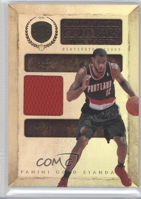 2010-11 Panini Gold Standard Bars Memorabilia 106/199 LaMarcus Aldridge #5 3p7