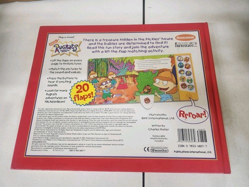 Vintage Rugrats Rainy Day Adventure With Music HC Book multiple flaps open - Picture 4 of 4