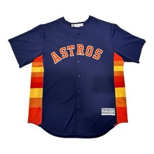 Houston Astros Alex Bregman Majestic Cool Base Baseball Jersey Shirt L MLB