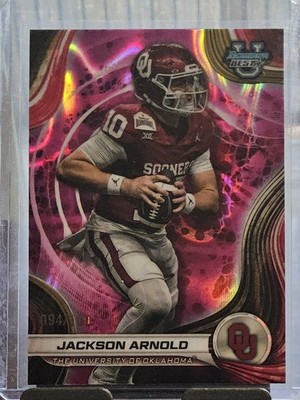 2024 Bowman University Best #6 Jackson Arnold Pink Lava Refractor #/100
