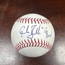 Gordon Beckham Signed OMLB Baseball Go Dawgs Inscription Plus Rookie Card