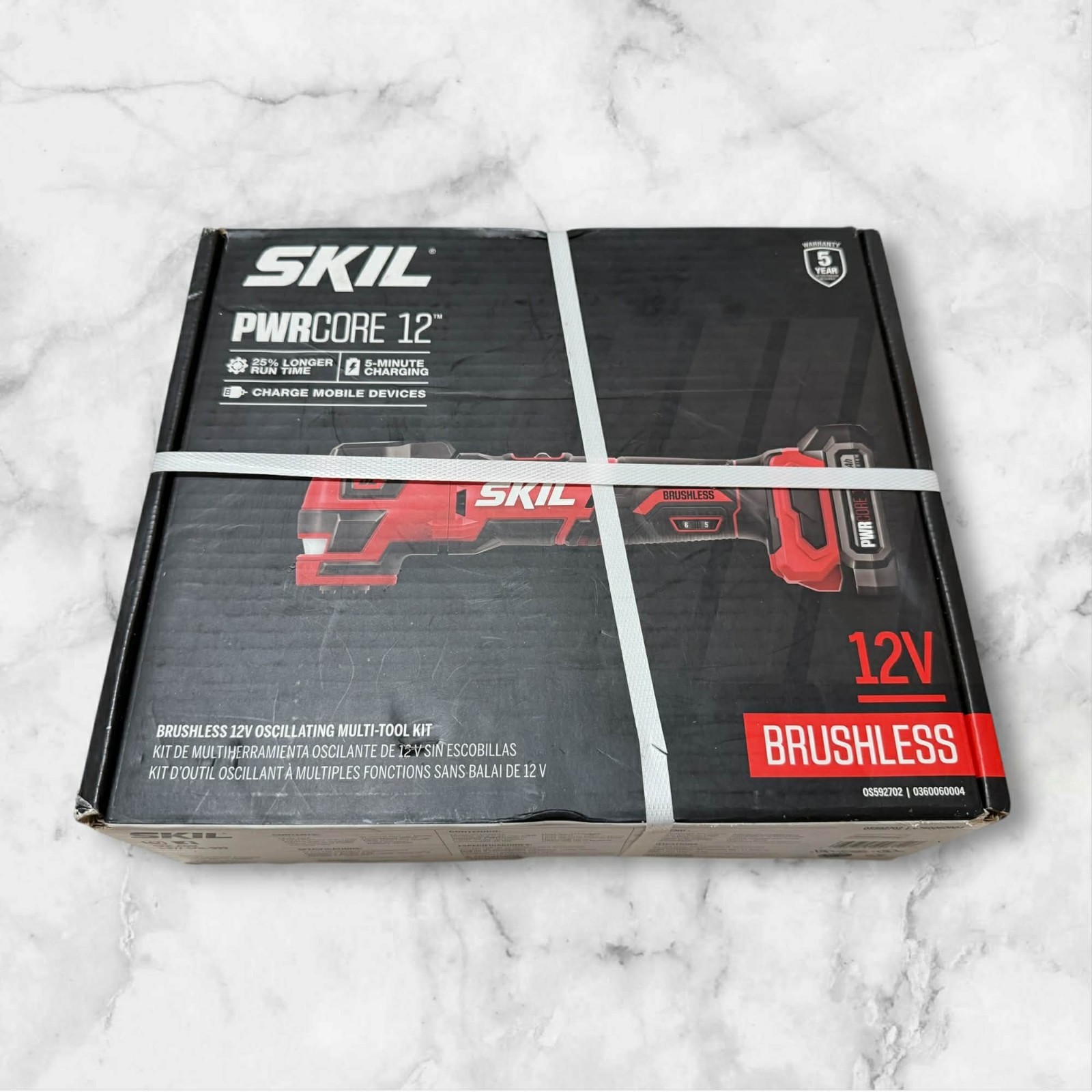 SKIL PWRCORE 12v Brushless Oscillating Multi Tool Kit W/ Battery & Charger NEW