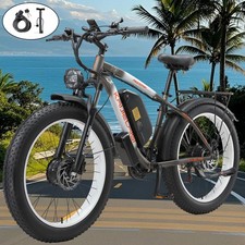 2000W Dual Motor KETELES 35MPH E-Bike 26" AWD 48V/23Ah Electric Bikes for adults