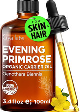Organic Evening Primrose Oil for Skin, Body, Hair - Cold Pressed Unrefined Natur