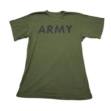 Rothco Shirt Mens M Green Crew Neck Short Sleeve Pullover Army Training Tee