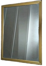 Wandspiegel groß Spiegel goldfarben Holzrahmen 70 x 50 cm